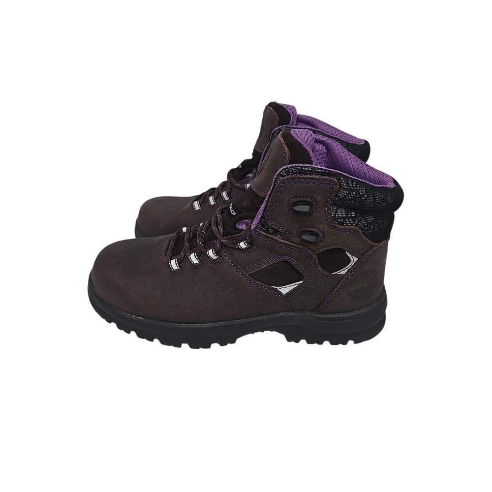Hoss Women's 6" Lacy Composite Toe WP Metal Free Work Boot 70419 Brown Size 11M - Picture 5 of 7